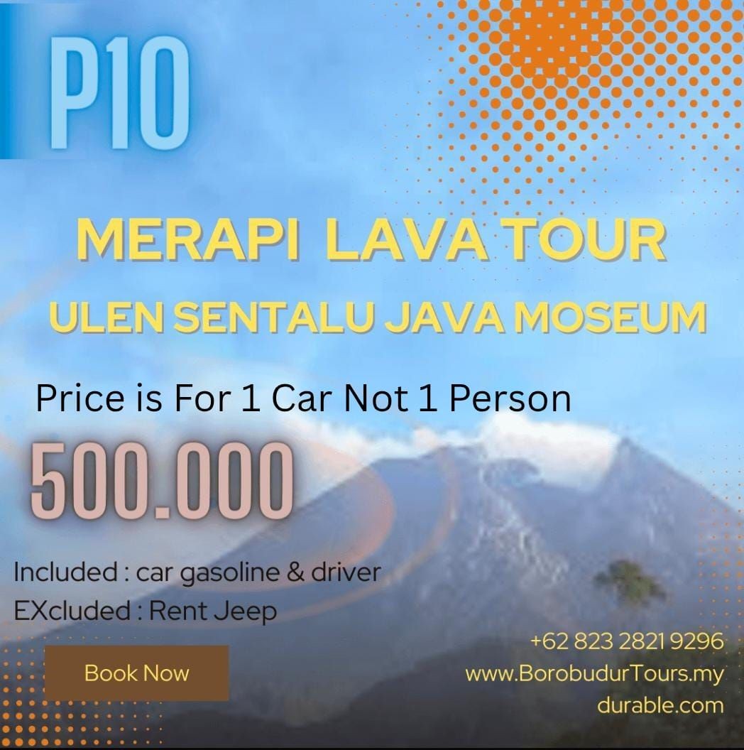 Merapi Vulcano Day Tours (€28) 